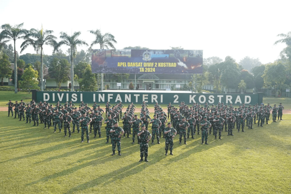 Apel Dansat Divif 2 Kostrad Tingkatkan Profesionalisme dan Jiwa Kepemimpinan