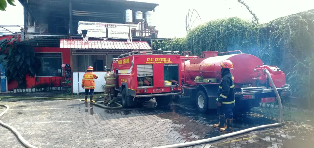 Tempat Gym di Jalan Batubara Terbakar, Kerugian Capai Rp 1 Miliar